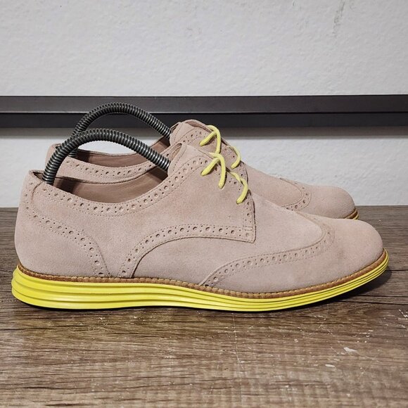 Cole Haan Lunargrand Wingtip Oxford Women’s Shoes Size 9 Brown/Yellow - Picture 3 of 9